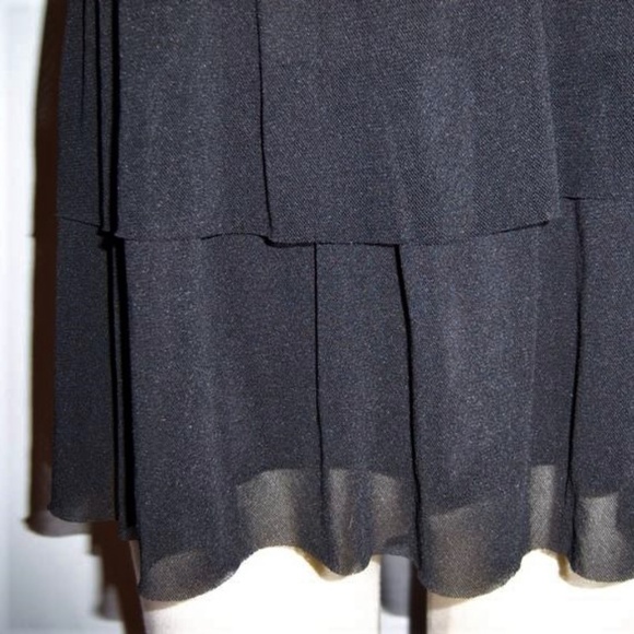 NWT Express Sexy Black Mesh Tier Top - Picture 2 of 7